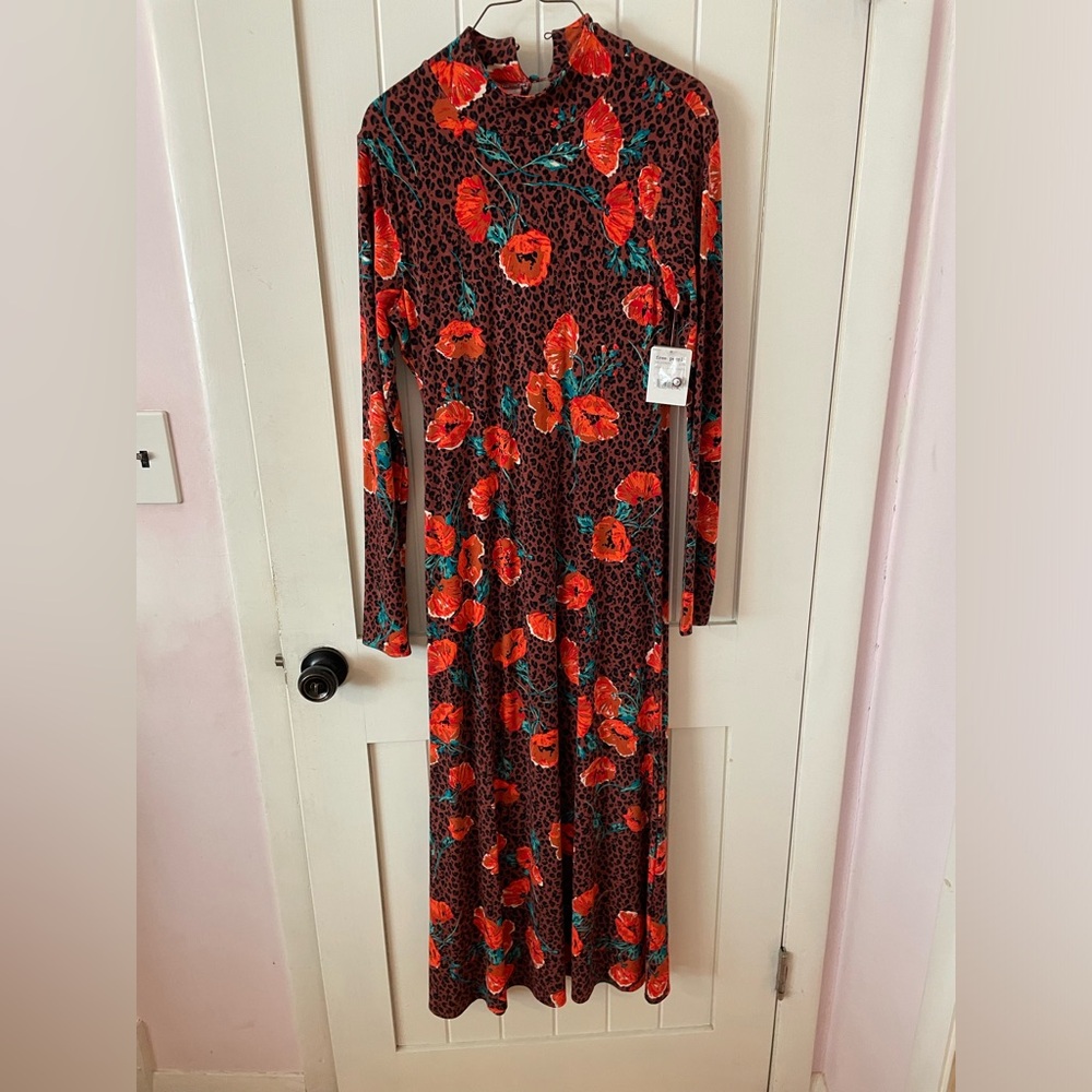 Free People Retro Romance Midi Dress